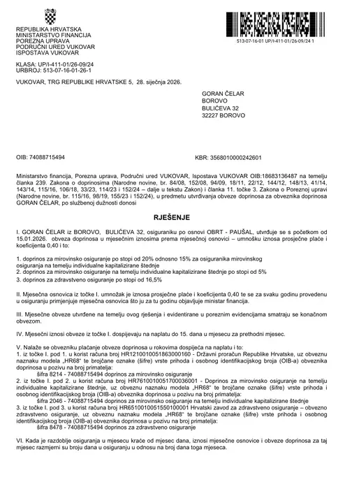 Porezno rješenje