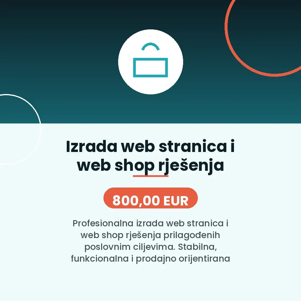 Izrada web stranica i web shop rješenja
